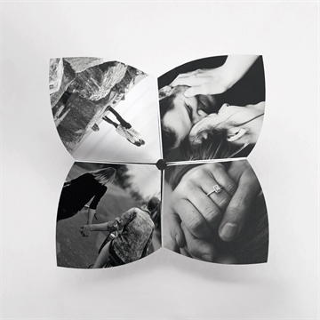 Faire-part mariage myriade - Vue du dessus