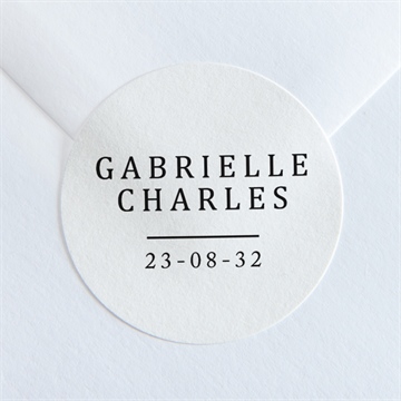 Sticker mariage un point c'est nous