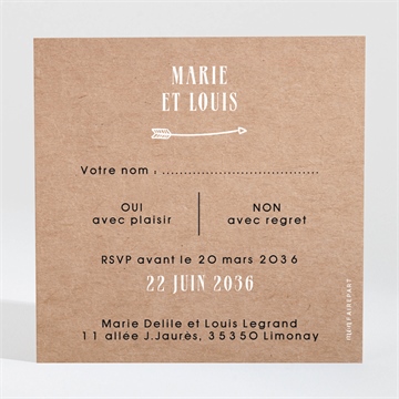 Carton réponse mariage myriade