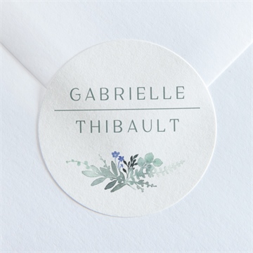 Sticker mariage poésie d'aquarelle sticker