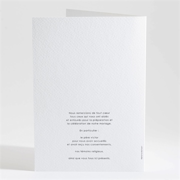 Livret de messe mariage juste nous - Dos du livret