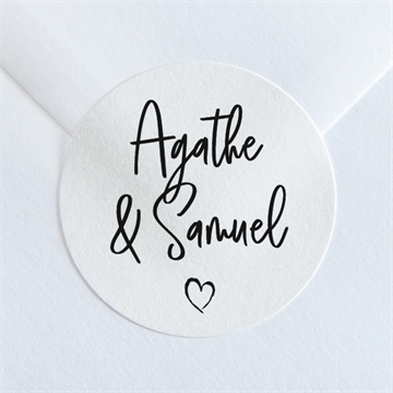 Sticker mariage juste nous