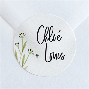 Sticker mariage art champêtre bracelet