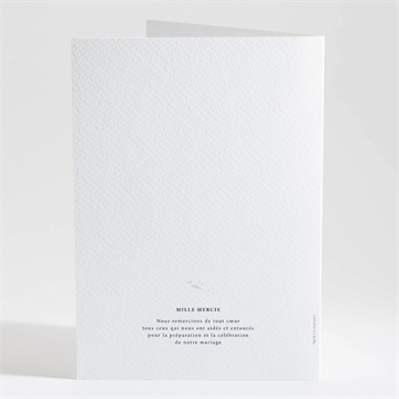 Livret de messe mariage en relief - Dos du livret