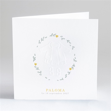 Carte pliée gaufrage