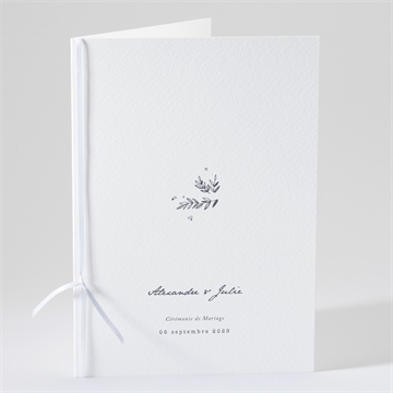 Livret de messe mariage feuillages