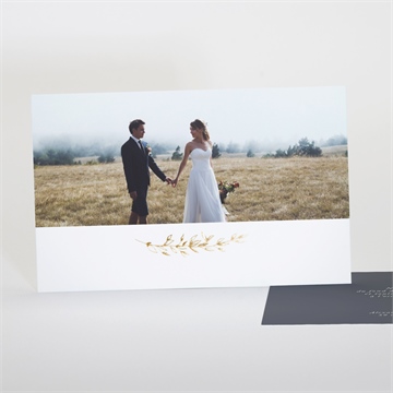 Remerciement mariage feuillages