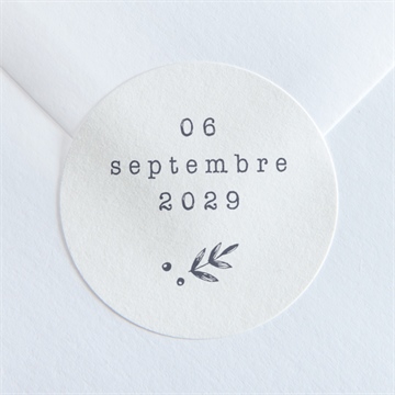 Sticker mariage feuillages