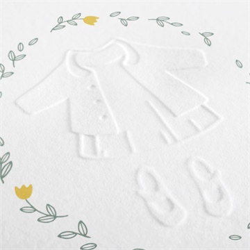 Faire-part communion profilé - Détail du faire-part