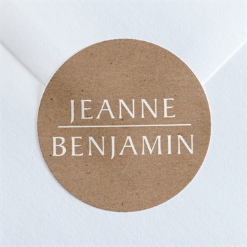 Sticker mariage nature chic programme