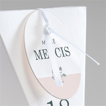 Boîte surprise mariage guirlande de fleurs - Détail de la boîte