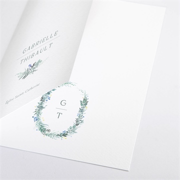 Livret de messe mariage poésie d'aquarelle - Détail du livret