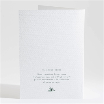 Livret de messe mariage poésie d'aquarelle - Dos du livret