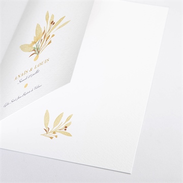 Livret de messe mariage nature et lumière - Détail du livret