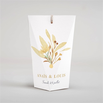 Boîte surprise mariage nature et lumière - Dos de la boîte