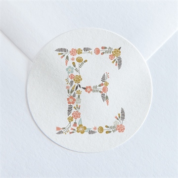 Sticker communion signature florale