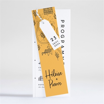 Faire-part mariage bohême chic