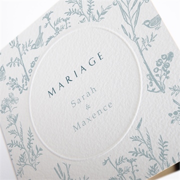 Faire-part mariage jouy exclusif - Détail du faire-part