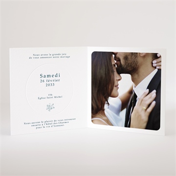 Faire-part mariage jouy exclusif - Intérieur du faire-part