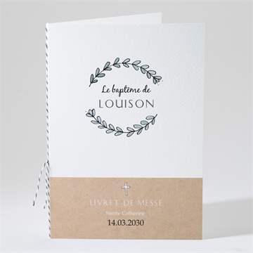 Livret de messe baptême petit programme