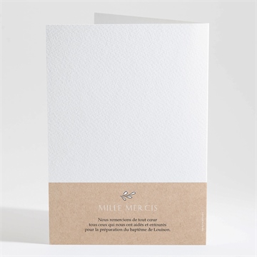 Livret de messe baptême petit programme - Dos du livret