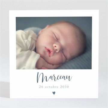 Faire-part naissance notre petit coeur magnet - Mise en situation