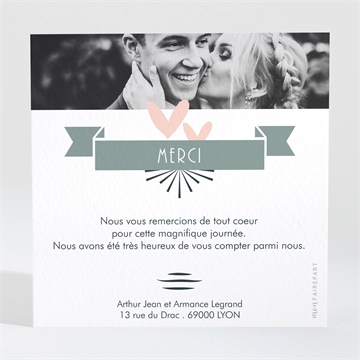 Remerciement mariage petit pele mele