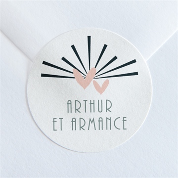 Sticker mariage petit pele mele