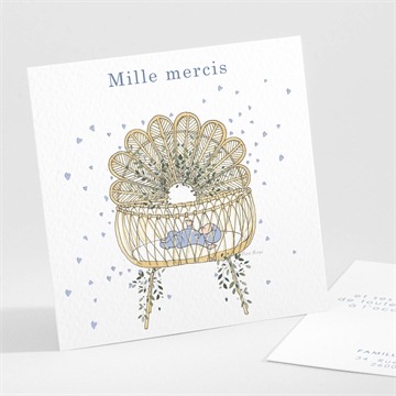 Remerciement naissance coeurs et poésie