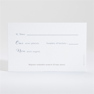 Carton réponse mariage couronnés - Dos du carton