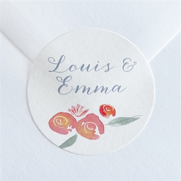 Sticker mariage couronnés