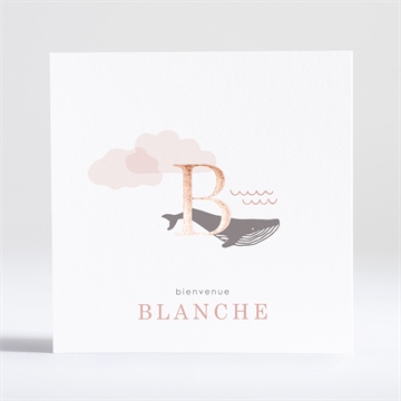 Faire-part naissance ma petite baleine