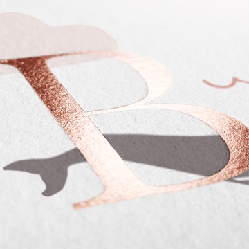 Faire-part naissance ma petite baleine - Détail du faire-part