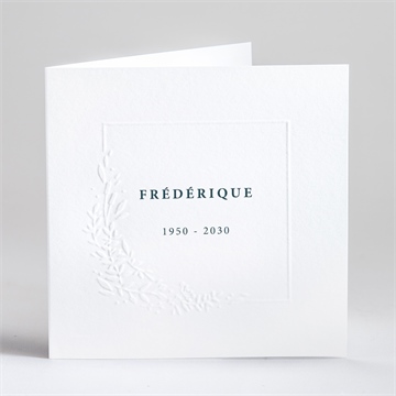 Faire-part décès sa signature