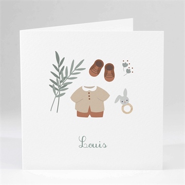 Faire-part naissance tendrement lui