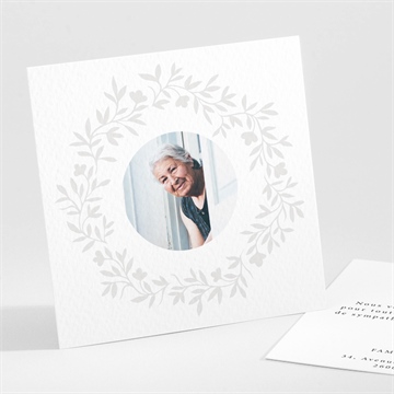 Remerciement décès couronné