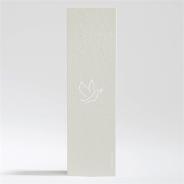 Remerciement décès colombe de l'espérance - Dos du carton