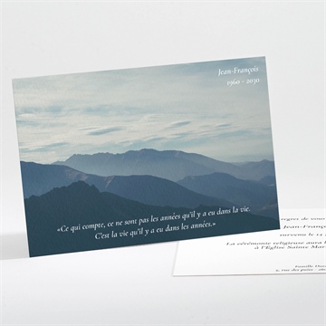 Faire-part décès oraison