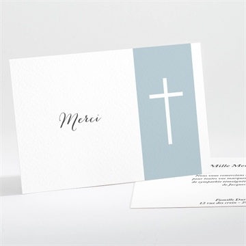 Remerciement décès simple elégance