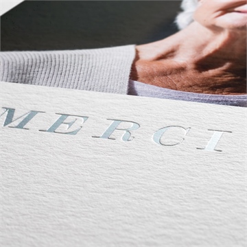 Remerciement décès douceur et harmonie - Détail du carte