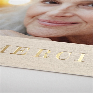 Remerciement décès douceur et foi - Détail de la carte