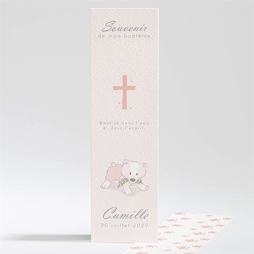 Signet baptême mon petit marque page