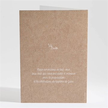 Livret de messe baptême belle histoire sacrée - Dos du livret