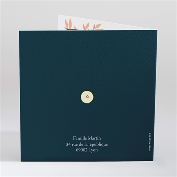 Faire-part naissance elégant eclat - Dos du faire-part