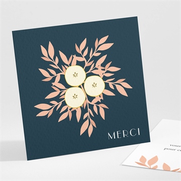 Remerciement naissance elégant eclat