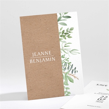 Save the Date mariage nature chic programme