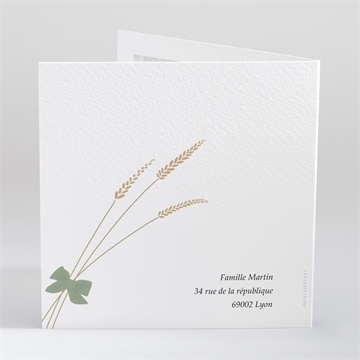 Faire-part naissance son petit style - Dos du faire-part