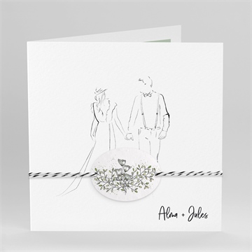 Faire-part mariage réf. N451213