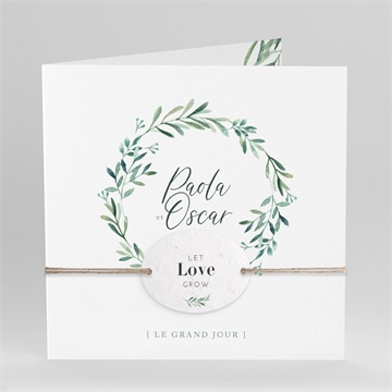 Faire-part mariage semer notre amour