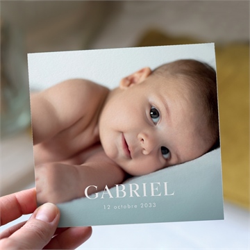 Faire-part naissance son petit portrait